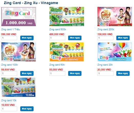 Cách Mua Zing Card Online Khi Sống Ở Mỹ