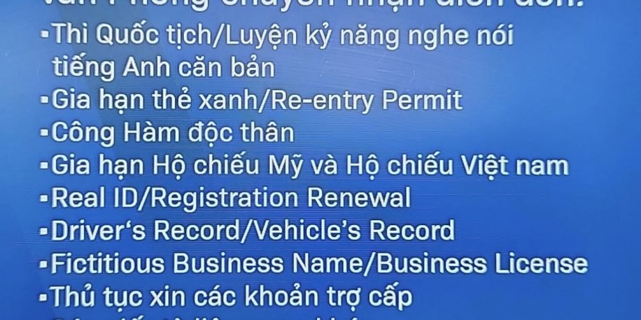 Luyện tiếng Anh nghe nói căn bản để thi quốc tịch. Làm thủ tục giấy tờ theo yêu cầu