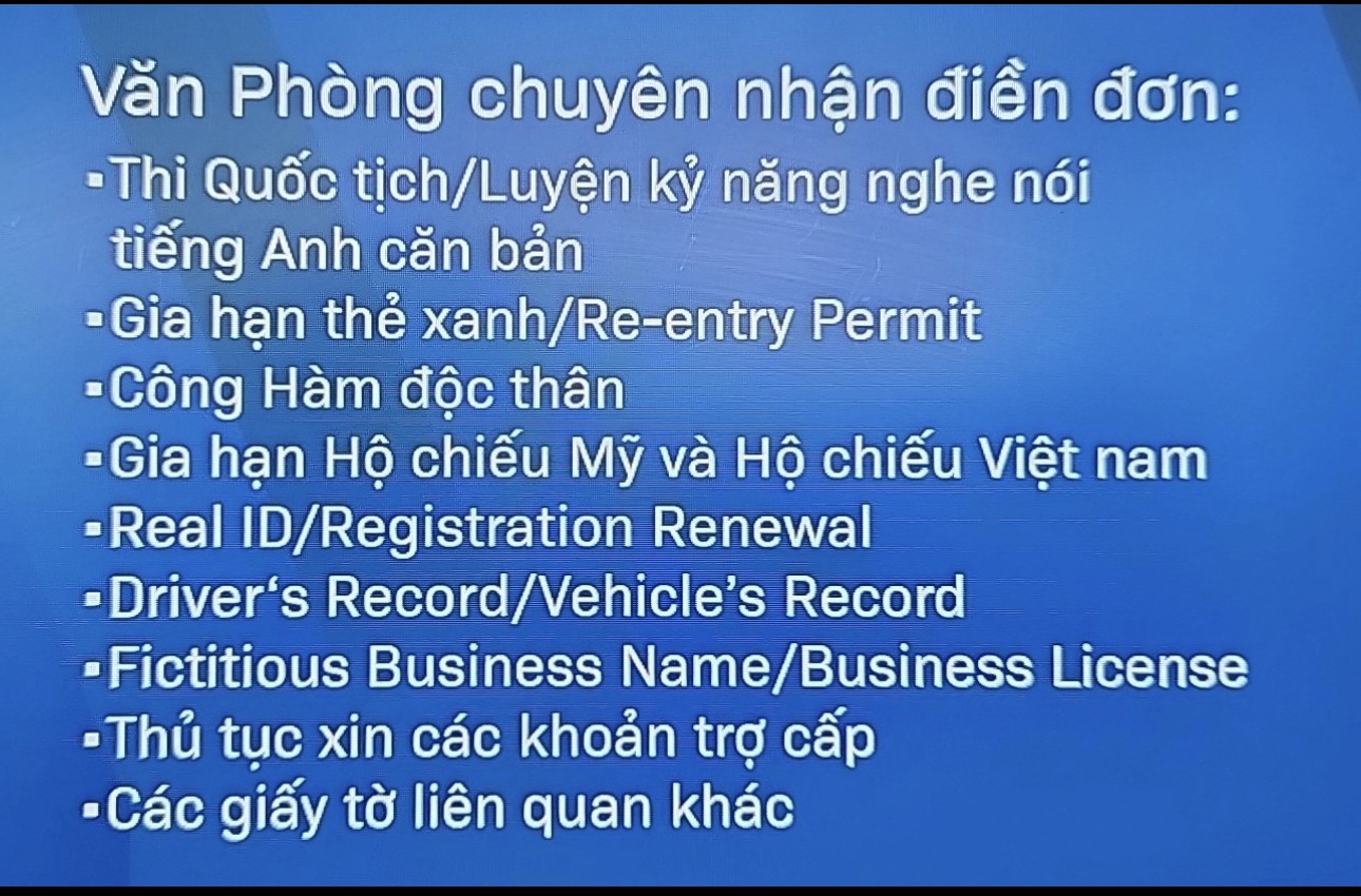 Luyện tiếng Anh nghe nói căn bản để thi quốc tịch. Làm thủ tục giấy tờ theo yêu cầu