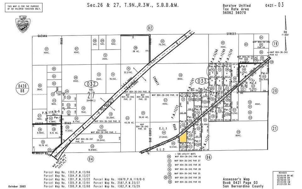 3.12 Acres Main St., Barstow, CA 92311-Quận San Bernardino $1,200,000