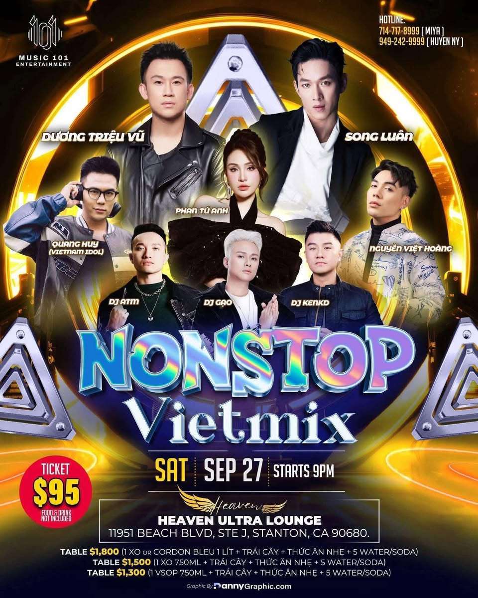Đêm Nhạc VietMix Cháy Đêm OC – 27/9