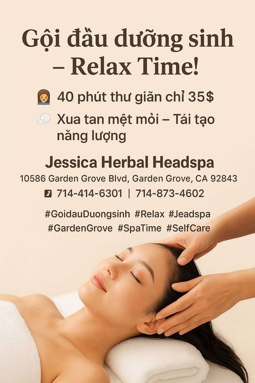Jessica Herbal Headspa – Gội Đầu Dưỡng Sinh Thư Giãn