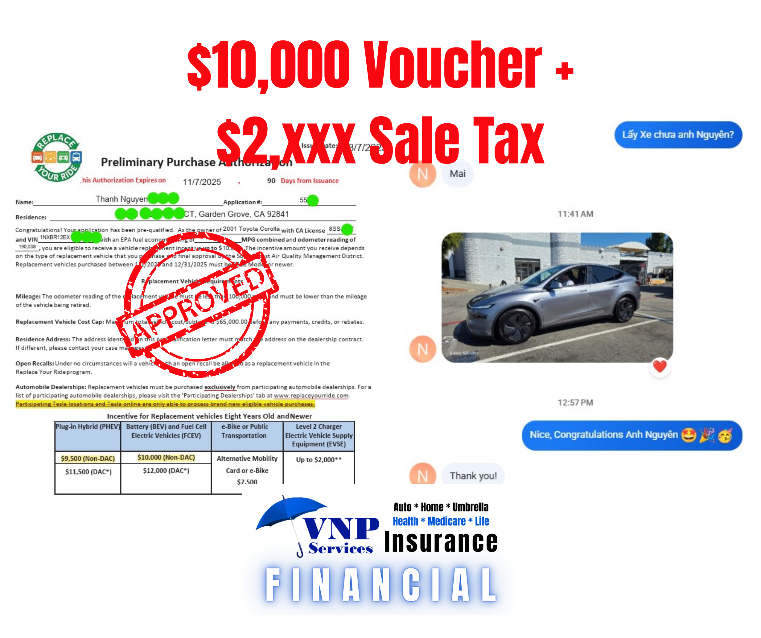 Voucher mua Xe Điện Tesla, Hybrid Plug-in từ $9,500 đến $12,000