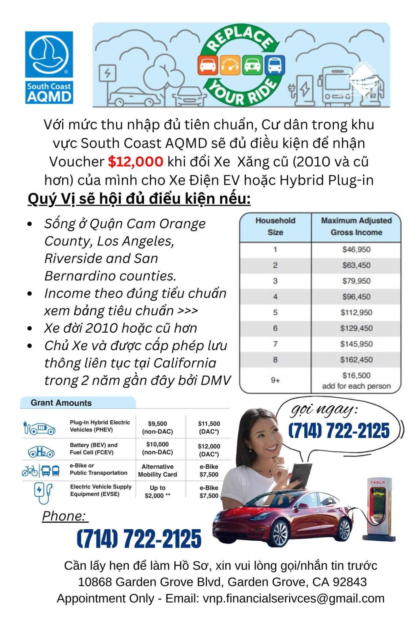 Voucher mua Xe Điện Tesla, Hybrid Plug-in từ $9,500 đến $12,000