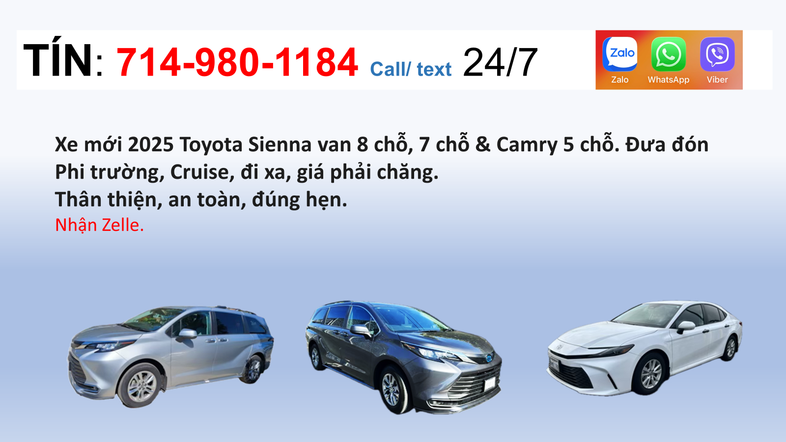 Tín đưa đón phi trường LAX